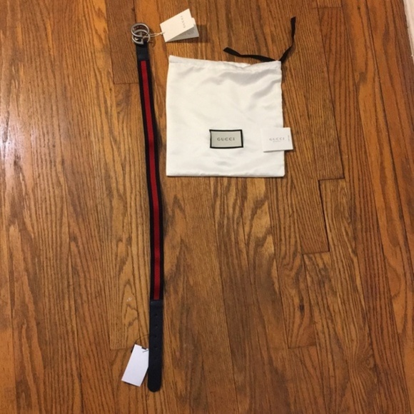 Gucci Accessories Gucci Kids Navy Leather  Gg Belt Poshmark